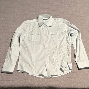 7 Diamonds White Button-Down Shirt